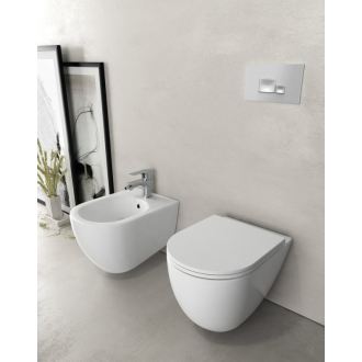 INFINITY bidet závesný, 36,5x53cm, biela 10NF41001