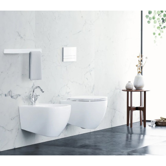 INFINITY bidet závesný, 36,5x53cm, biela 10NF41001