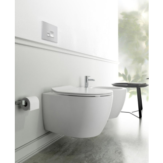 SENTIMENTI závesná WC misa, Rimless, 36x51 cm, biela (smartFixPlus) 10AR02010SV