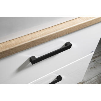 VEGA zostava kúpeľňového nábytku, š. 145 cm, biela/dub platín VG073-02