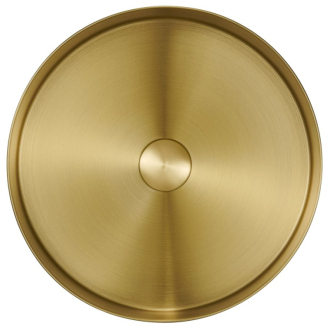 AURUM nerezové umývadlo, priemer 38 cm, vrátane výpuste, zlatá AU201
