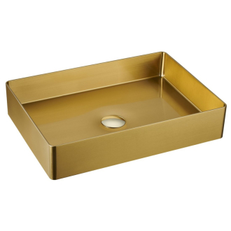 AURUM nerezové umývadlo 50x35,2 cm, vrátane výpuste, zlatá AU203