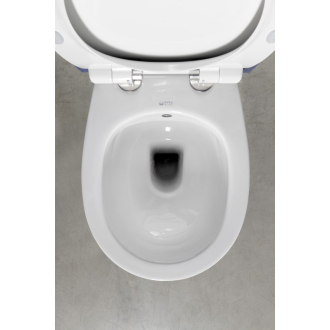 SENTIMENTI závesná WC misa, Rimless, bidet. spŕška, 36x51 cm, biela 10ARS1010