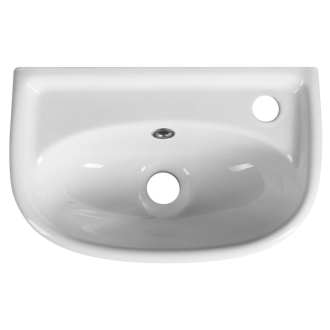 Aqualine Keramické umývadlo 40x25 cm, biela 4000