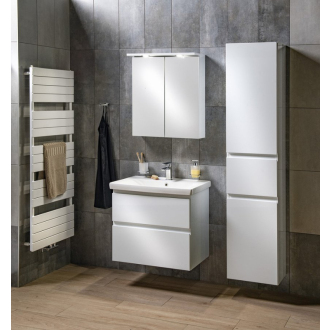 Aqualine ALTAIR vysoká skrinka s košom 40x184x31cm, pravá, biela AI185R