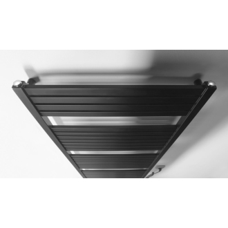 Aqualine TONDI-E elektrické vykurovacie teleso rovné 450x1690 mm, 600 W, čierna mat DE446T