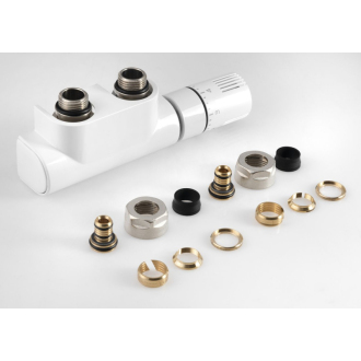 Aqualine TOP 50 pripojovacia sada termostatická pre stredové pripojenie, pravá, biela CP9720S