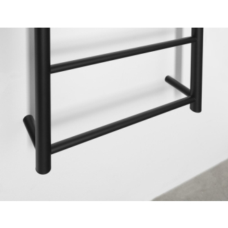 SHICK nástenný držiak uterákov 500x1344 mm, okrúhly, čierna mat SH500B