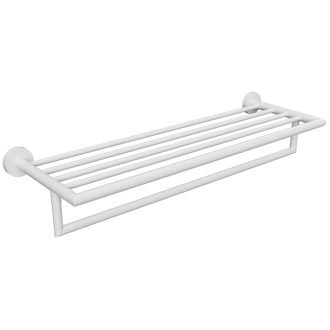 X-ROUND WHITE polička na uteráky s hrazdou 500mm, biela XR421W