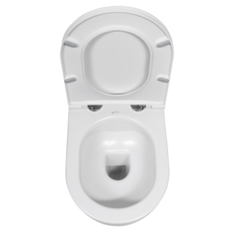 INFINITY závesná WC misa, Rimless, 36,5x53cm, biela mat 10NF02001-2L