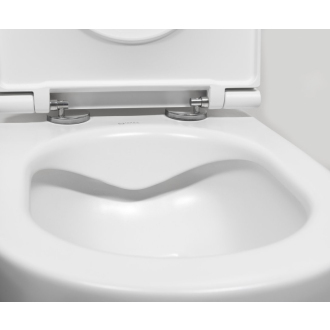 INFINITY závesná WC misa, Rimless, 36,5x53cm, biela mat 10NF02001-2L
