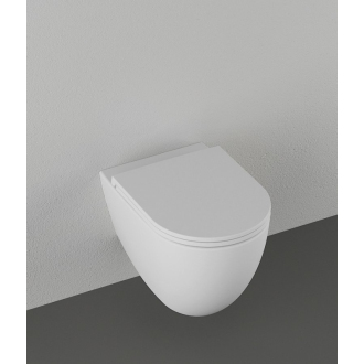 INFINITY závesná WC misa, Rimless, 36,5x53cm, biela mat 10NF02001-2L