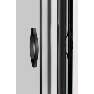 SIGMA SIMPLY BLACK štvrťkruhová sprchová zástena 1000x800 mm, R550, číre sklo GS1080B