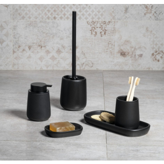 Aqualine NERO pohár na postavenie, čierna 08137