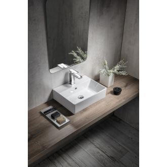 KUBE X keramické umývadlo 45x35 cm, rektifikovaná verzia, biela ExtraGlaze 94859111