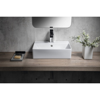 KUBE X keramické umývadlo 45x35 cm, rektifikovaná verzia, biela ExtraGlaze 94859111