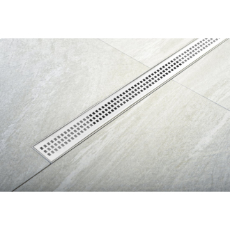 INDY sprchový kanálik s nerezovým roštom, superflow, DN50, 710x122x65 mm 73641