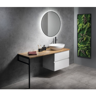 Podperná konzola 490x690x20mm, lakovaná oceľ, čierna mat, 1 ks