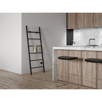 BARBO elektrický sušiak uterákov, hranatý, 600x1600 mm, 160 W, čierna mat BB906