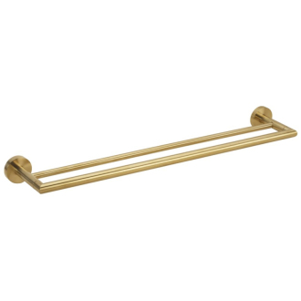 X-ROUND GOLD dvojitý držiak na uteráky 600 mm, zlato mat XR401GB