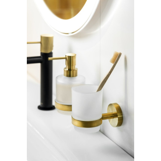 X-ROUND GOLD pohár, mliečne sklo, zlato mat XR903GB