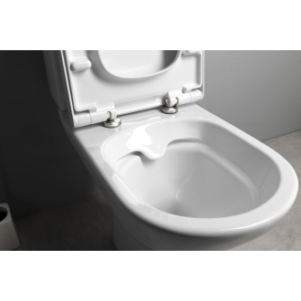 BEHRENS RIMLESS WC kombi misa s nádržkou, spodný/zadný odpad, biela 201.425.4