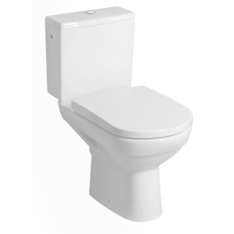 BEHRENS RIMLESS WC kombi misa s nádržkou, spodný/zadný odpad, biela 201.425.4