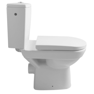 BEHRENS RIMLESS WC kombi misa s nádržkou, spodný/zadný odpad, biela 201.425.4