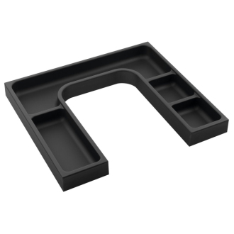 LINDO "U" organizér 372x36x323mm, plast, antracit LD001