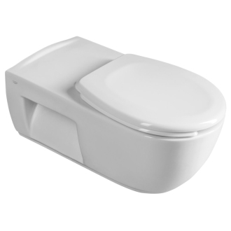 HANDICAP závesná WC misa predĺžená, Rimless, 37x70 cm, biela TU1206