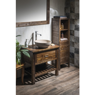 BRAND umývadlová skrinka 80x73x50cm, morený smrek BA083S