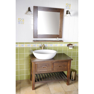 BRAND umývadlová skrinka 100x73x50cm, morený smrek BA101S