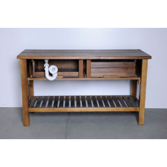 BRAND umývadlová skrinka 130x73x50cm, morený smrek BA131S
