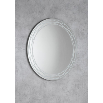 RINGO LED podsvietené zrkadlo so vzorom, ? 80cm, fólia anti-fog, 2700 ° K RI080