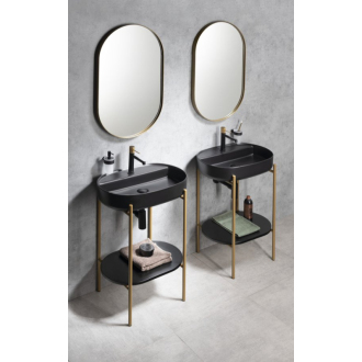 PUNO podstavec s umývadlom 600x860x396mm, zlatá mat SKA590-5-01
