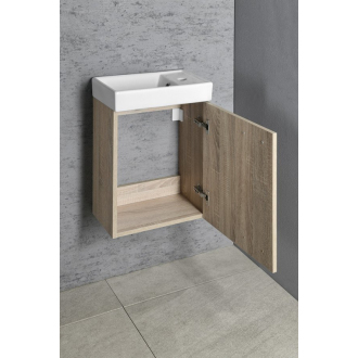 ZOJA skrinka s keramickým umývadlom 40x22 cm, dub platin 51049DP-02