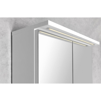 KAWA STRIP galerka s LED osvetlením 60x70x22cm, biela