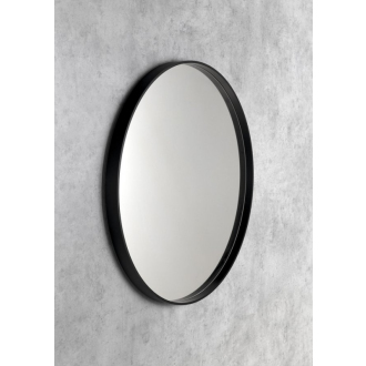 NOTION okrúhle zrkadlo v ráme ø 70cm, čierna mat
