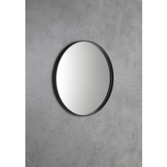 NOTION okrúhle zrkadlo v ráme ø 70cm, čierna mat