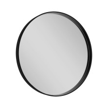 NOTION okrúhle zrkadlo v ráme ø 60cm, čierna mat