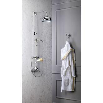 SASSARI spŕch. stĺp s termostat. bat. mydlenka, v. 1250mm, chróm (LO41RM2150)SR322