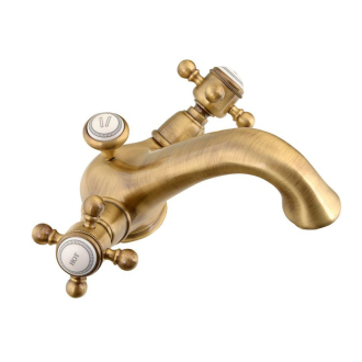 SASSARI stojanková umývadlová batéria s výpustou, bronz (LO41276BR) SR002BR