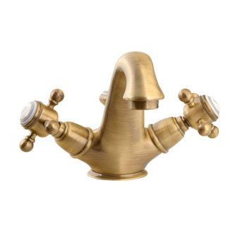 SASSARI stojanková umývadlová batéria s výpustou, bronz (LO41276BR) SR002BR