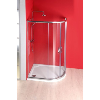 RIVA sprchová vanička z liateho mramoru, štvrťkruh 120x90cm, ľavá (GR1290L) GR12090L