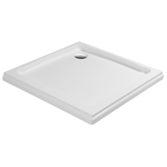 DIONA sprchová vanička z liateho mramoru, štvorec 90x90x7, 5cm GD009