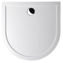ISA 100 sprchová vanička z liateho mramoru, polkruh 100x100x4cm, biela 72888