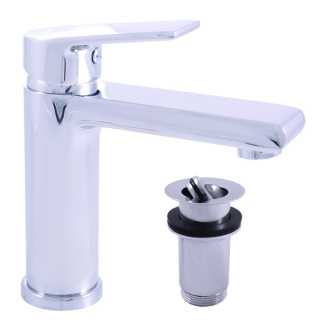 RAV COLORADO Batéria umývadlová stojanková s výpustom click-clack – kov/plast CO129.0