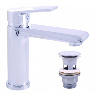 RAV COLORADO Batéria umývadlová stojanková s výpustom click-clack – kov/plast CO129.5