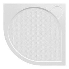 ARCA sprchová vanička z liateho mramoru, štvrťkruh, 80x80x3 cm, R550 PA558