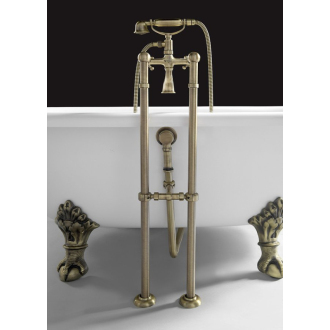 REGATA voľne stojaca vaňa 175x85x61cm, nohy bronz, biela 10121
